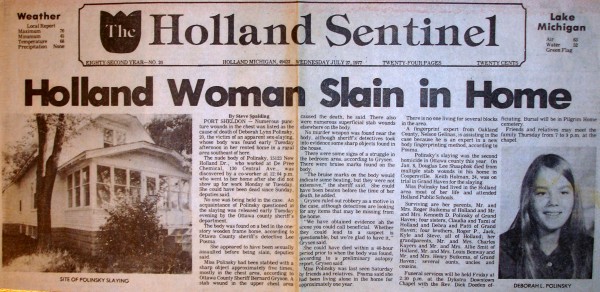 Holland Sentenel, Wednesday Jy, 27, 1977, page 1